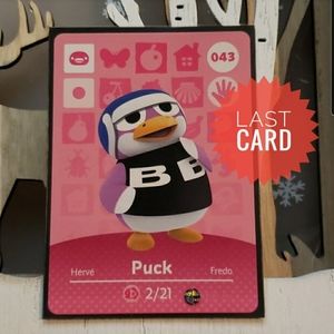 Genuine Animal Crossing amiibo card 043 Puck